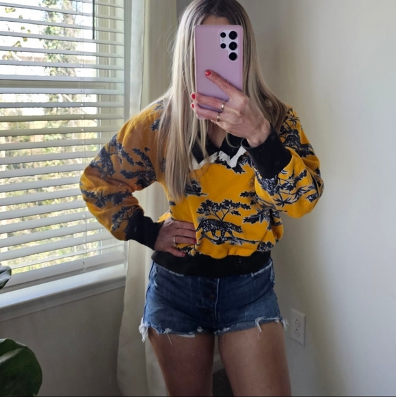 Anthropologie Corey Lynn Calter Collared Sweatshirt Small - Picture 9 of 12